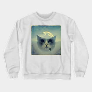 Moon cat Crewneck Sweatshirt